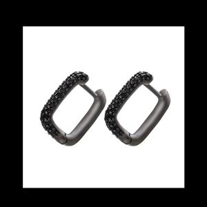 Square Cut Hoop Earrings